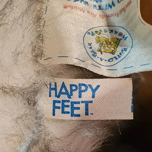 Build A Bear Workshop Penguin Happy Feet Heart Glows Bow Tie 18" (pre-loved) - Picture 6 of 9